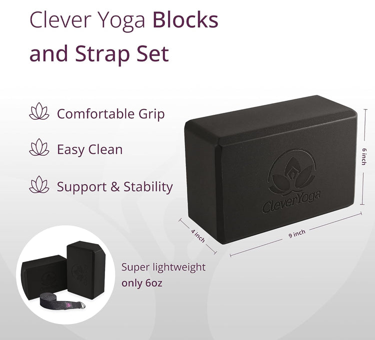 Clever Yoga Blocks 2 Pack