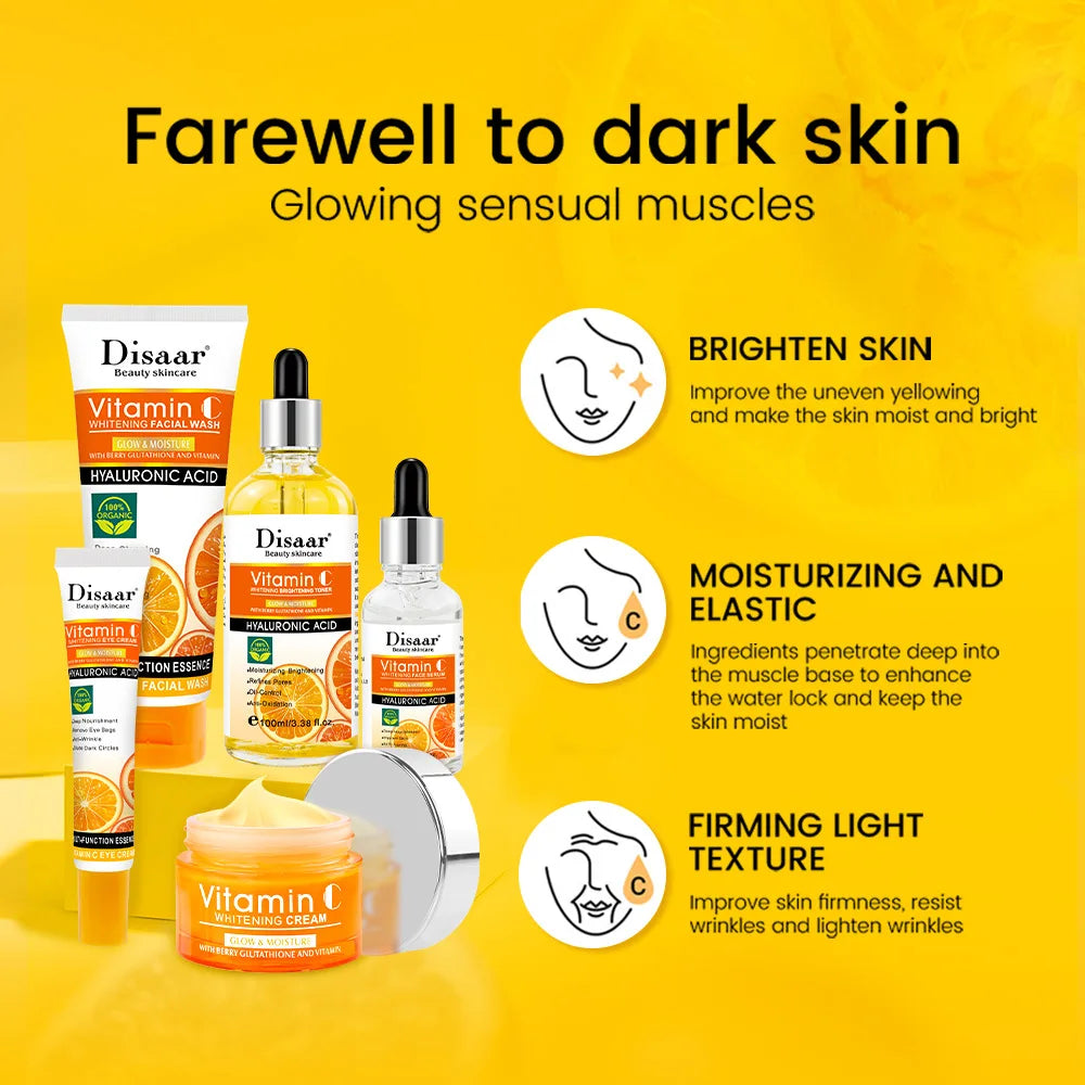 Disaar Vitamin C Facial Care Set Face Whitening Skincare Kit