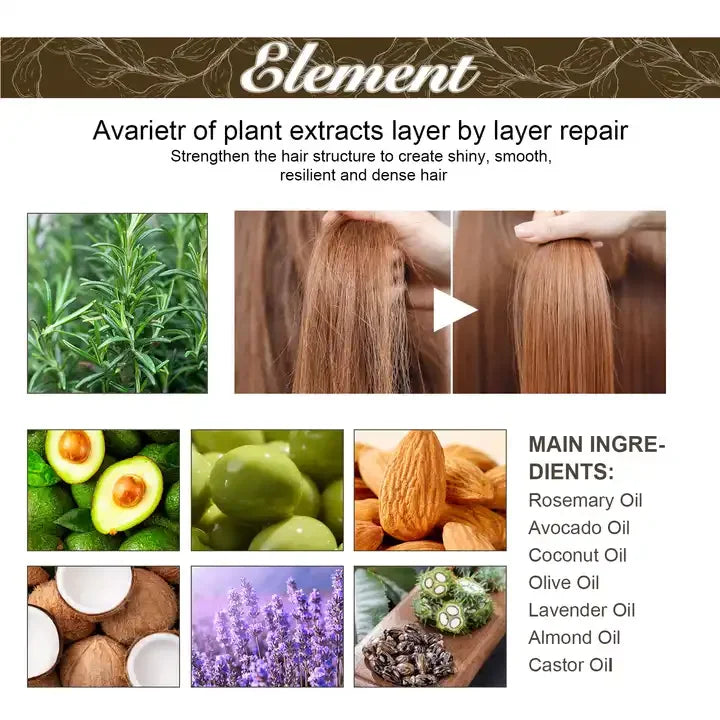 Rosemary Veganic Natural Hair Growth Oil